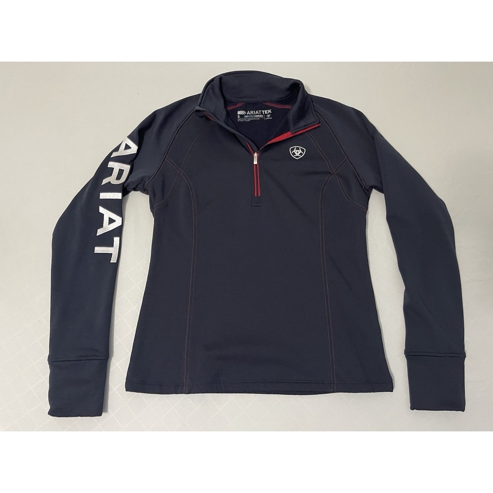 Ariat Women's Tek Team 1/4 Zip Sweatshirt Fleece Pullover Cold Series Small